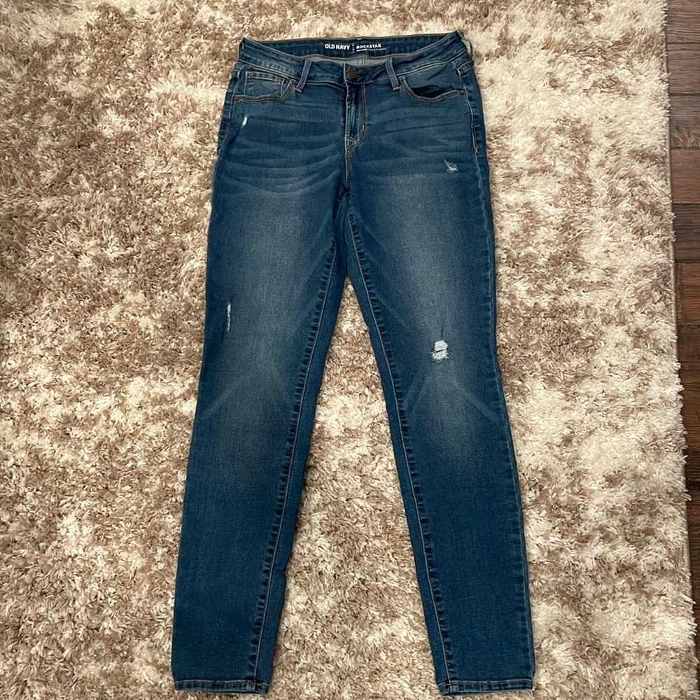 Mid- Rise Rockstar Jeans.